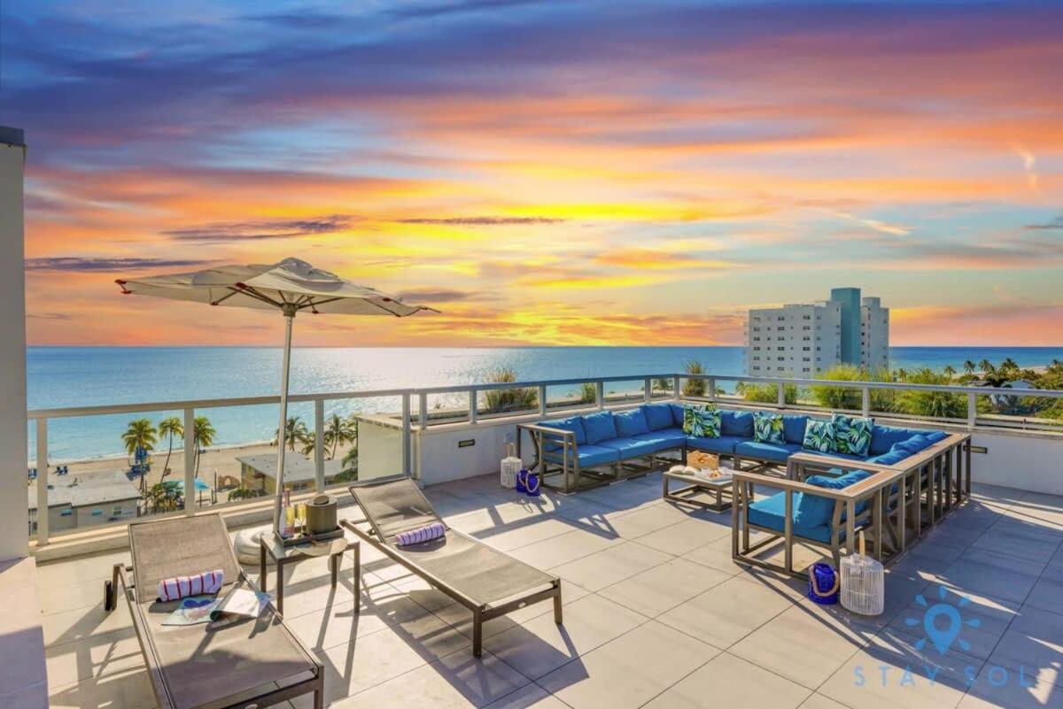 Ocean View - Balcony - Hollywood Beach Broad-Walk Luaran gambar