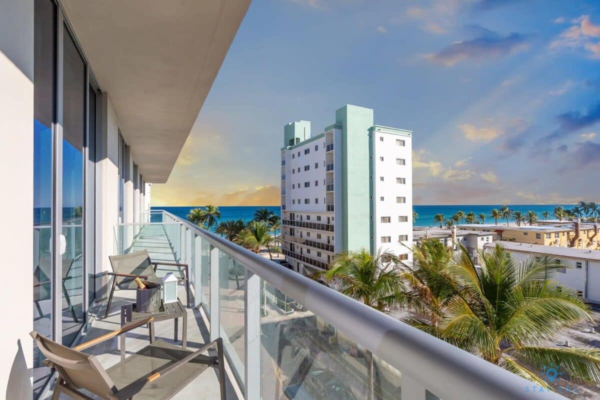 Ocean View - Balcony - Hollywood Beach Broad-Walk Luaran gambar